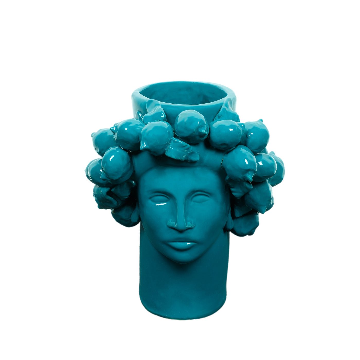 Testa di moro Roxelana, verde ottanio — Crita Ceramiche